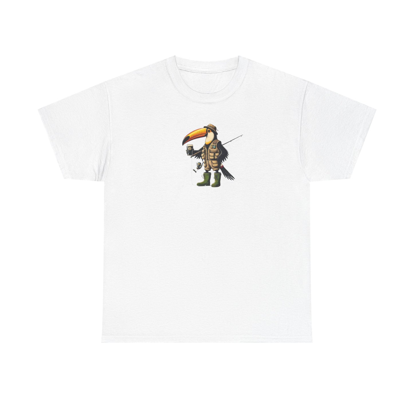 Guinness Fishing ToucanBru T-Shirt, Graphic Tee, Vintage Style Shirt, Retro Brewery Apparel, Beer Lover Gift