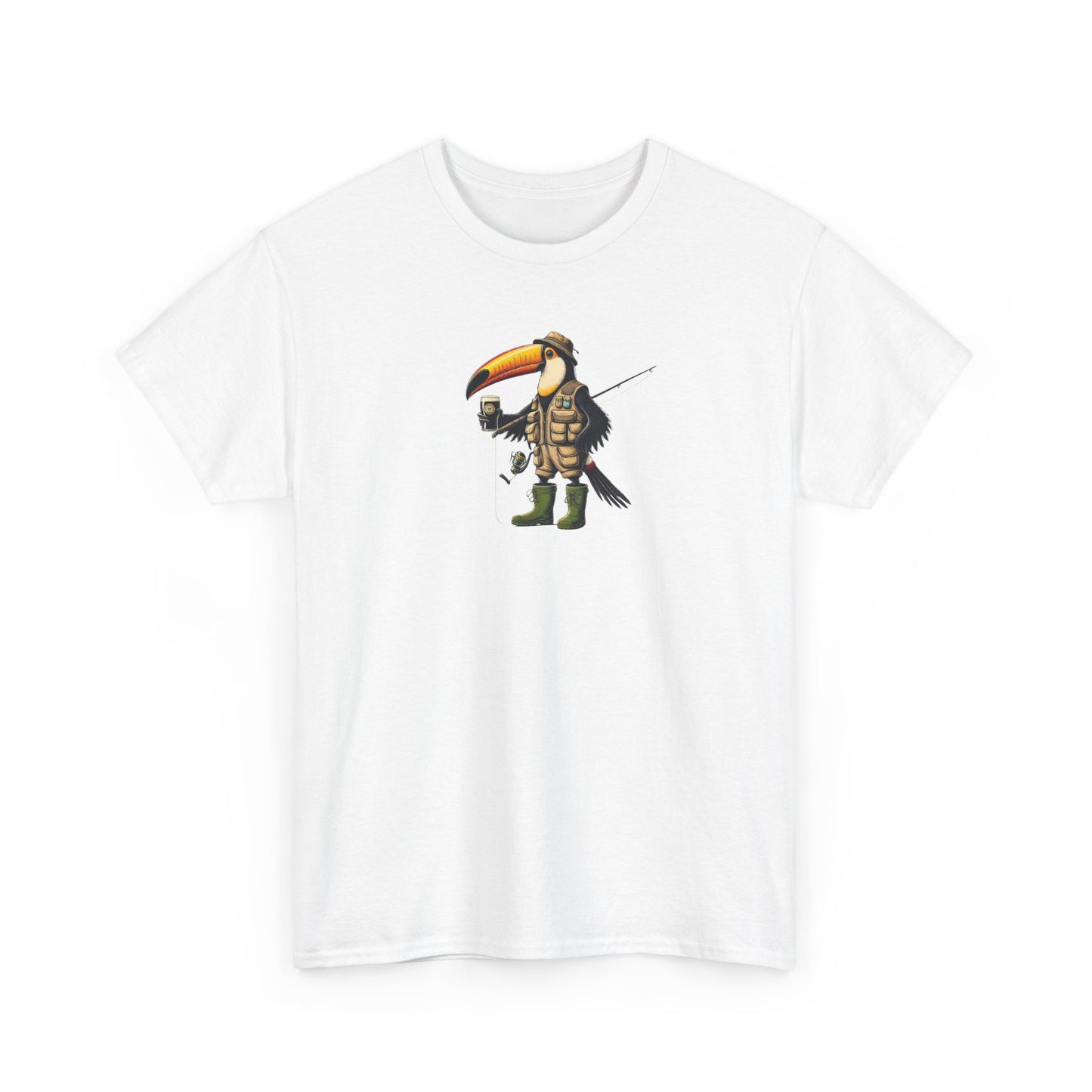 Guinness Fishing ToucanBru T-Shirt, Graphic Tee, Vintage Style Shirt, Retro Brewery Apparel, Beer Lover Gift
