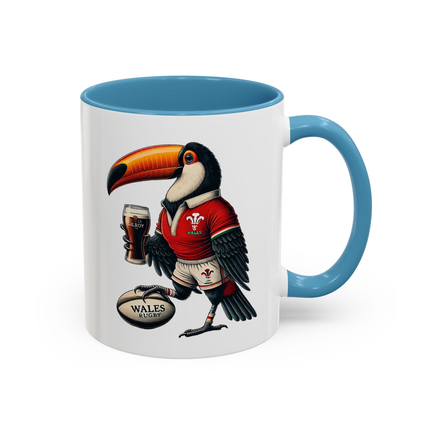Rugby Coffee Mug, Guinness Wales Rugby Cup, Sports Fan Gift, Rugby Team Mug, Rugby Lover Gift, Wales Rugby Cup