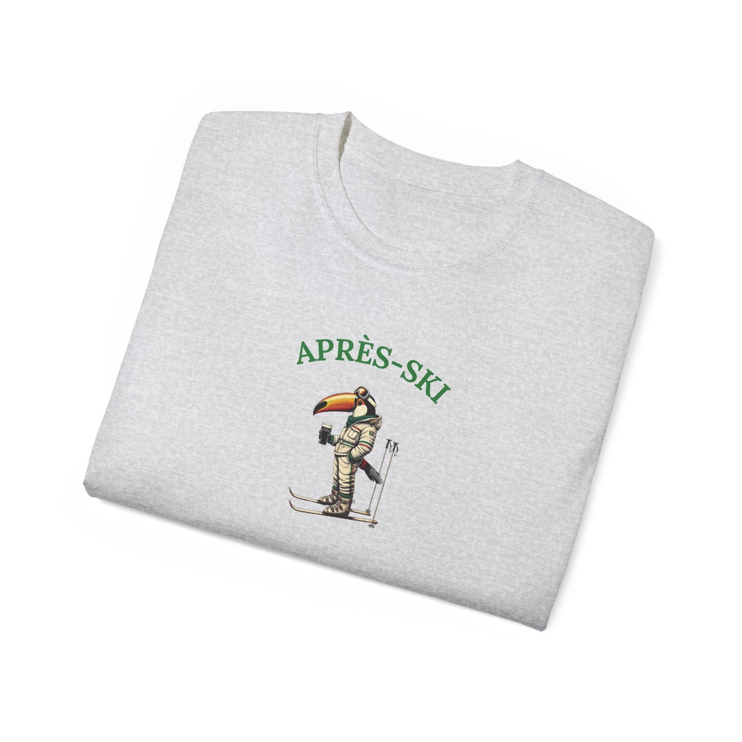 Apres Ski Guinness T-Shirt, Toucanbru Shirt, Winter Skiing Tee, Unisex Cotton Top, Snowboarding Apparel