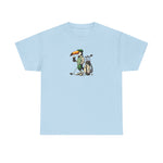 Irish Guinness Inspired Toucan Golf Unisex Heavy Cotton Tee, St. Patrick's Day Shirt, Golf Lover Gift, Graphic Tee, Beer Shirt
