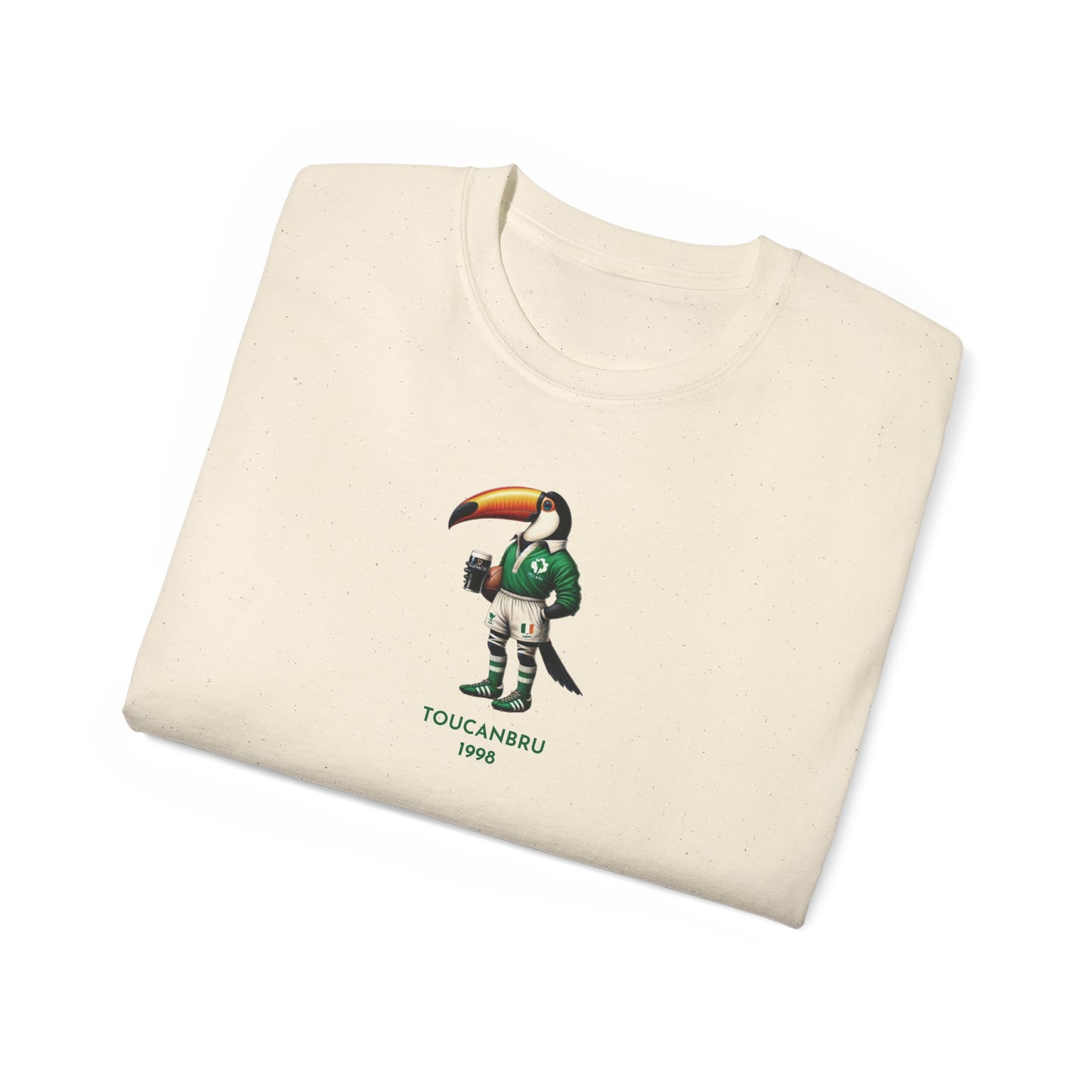 SIX NATIONS Ireland Rugby x ToucanBru: Guinness Unisex Tee, St. Patrick's Day Shirt, Rugby Fan Gift, Cotton T-Shirt, Irish Pride Apparel