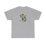 Irish Guinness Inspired Toucan Golf Unisex Heavy Cotton Tee, St. Patrick's Day Shirt, Golf Lover Gift, Graphic Tee, Beer Shirt