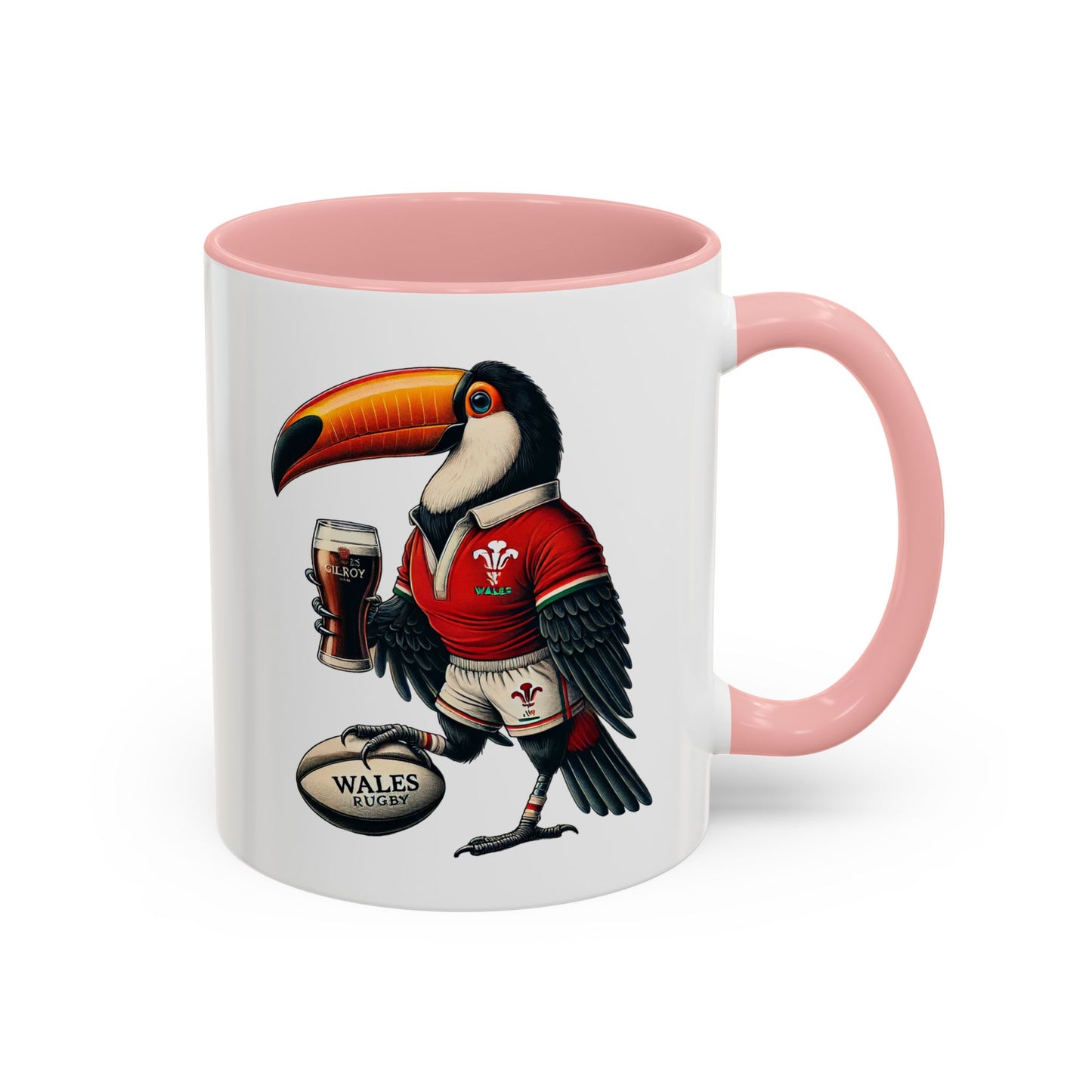 Rugby Coffee Mug, Guinness Wales Rugby Cup, Sports Fan Gift, Rugby Team Mug, Rugby Lover Gift, Wales Rugby Cup