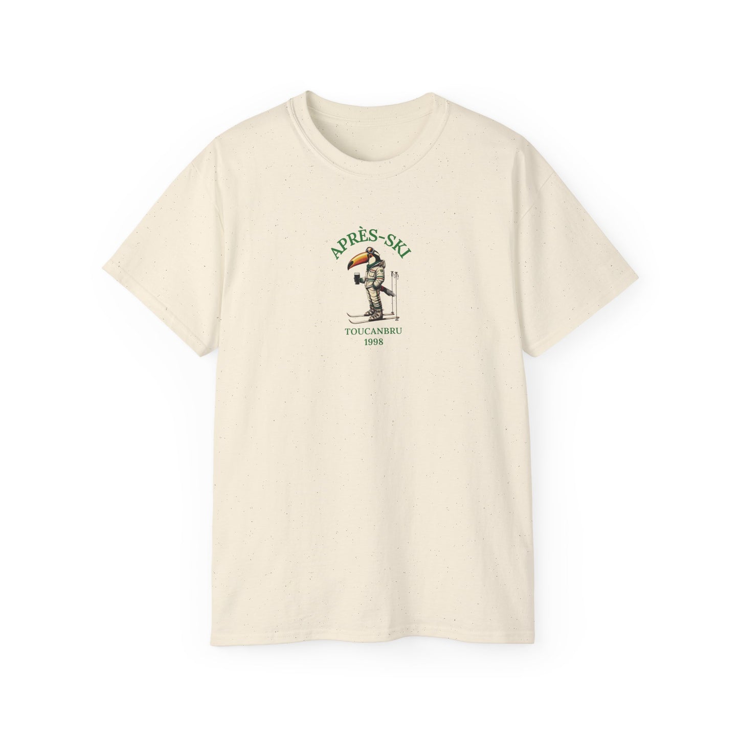 Apres Ski Guinness T-Shirt, Toucanbru Shirt, Winter Skiing Tee, Unisex Cotton Top, Snowboarding Apparel