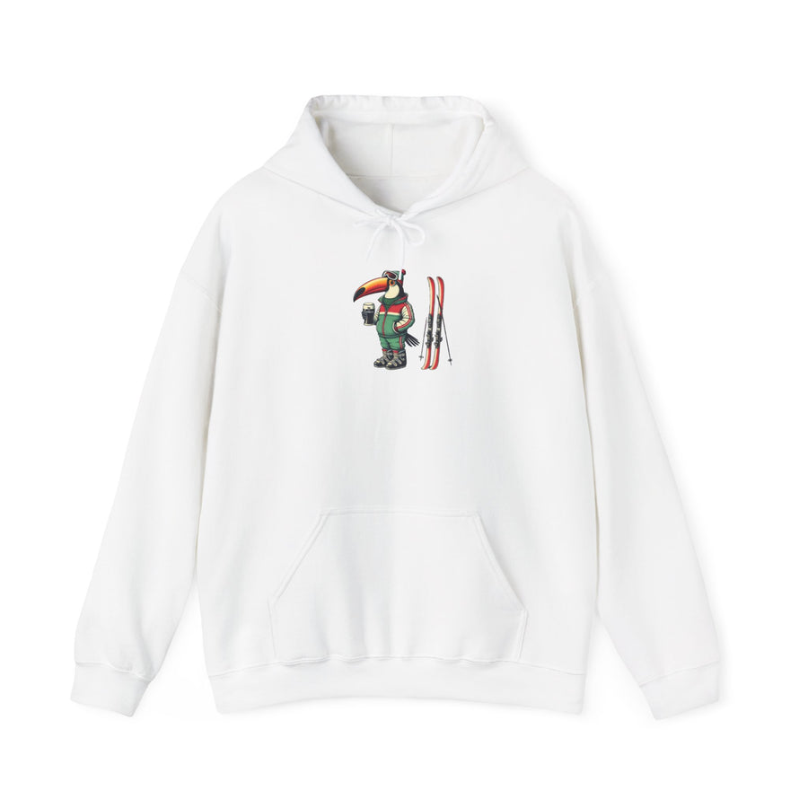 Guinness Skiing Hoodie - Unisex Hooded Sweatshirt, Warm Winter Pullover, Ski Trip Gift, Mountain Skiing Apparel, Ski Lodge Sweatshirt