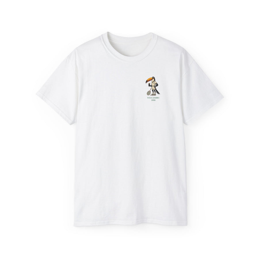 Guinness Tennis T-Shirt: ToucanBru on Tee, Unisex Graphic Sports Shirt, Tennis Lover Gift, Athletic Apparel, Cotton Tee for Him or Her,