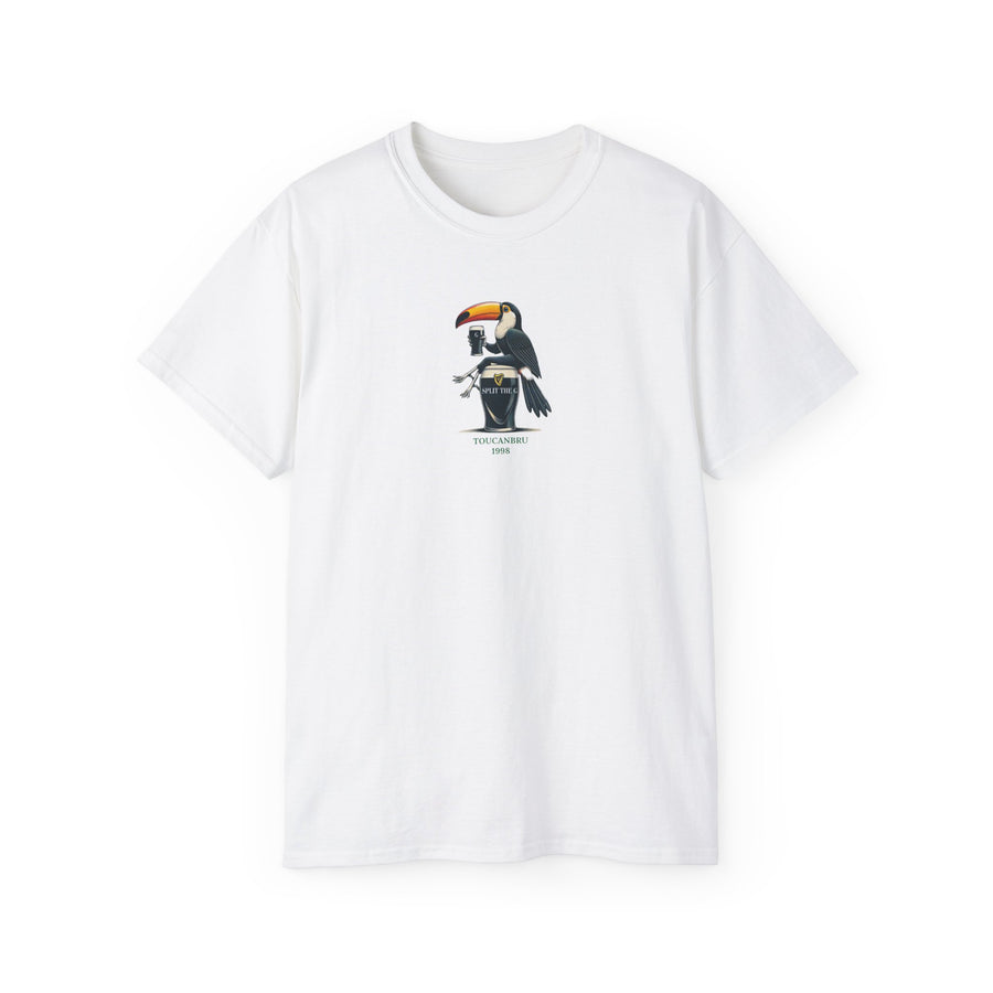 St Paddys Day Toucanbru T-Shirt, Green Split The G Tee, Irish Holiday Shirt, Unisex Cotton Tee, St Patricks Day Graphic Tee