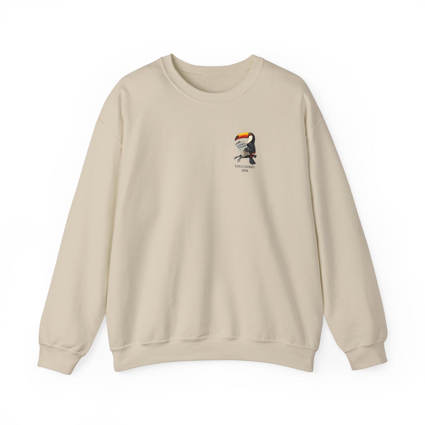 Guinness Standard ToucanBru Sweatshirt - Unisex Crewneck, Holiday Gift, St. Patrick's Day Top, Long Sleeve Jumper, Irish Beer Lover