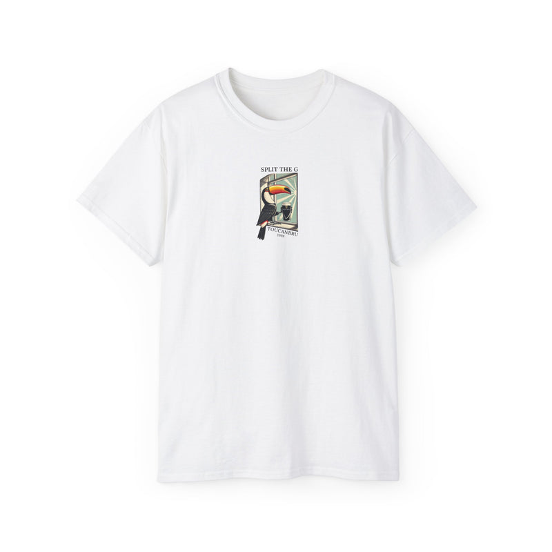 St Paddys Day ToucanBru T-Shirt, Split the g Guinness Tee, Unisex Cotton Shirt, Irish Holiday Top, Saint Patricks Day Apparel