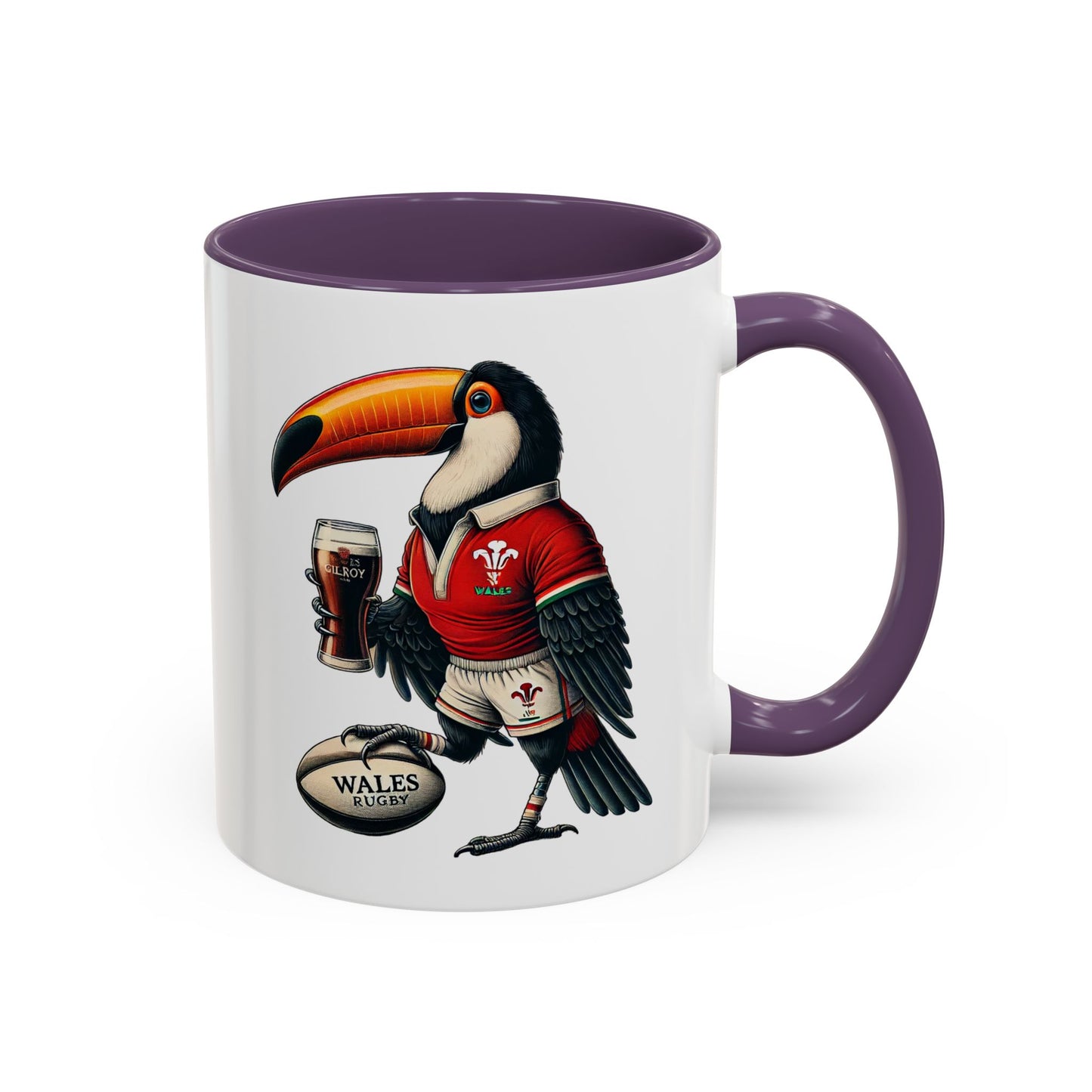 Rugby Coffee Mug, Guinness Wales Rugby Cup, Sports Fan Gift, Rugby Team Mug, Rugby Lover Gift, Wales Rugby Cup