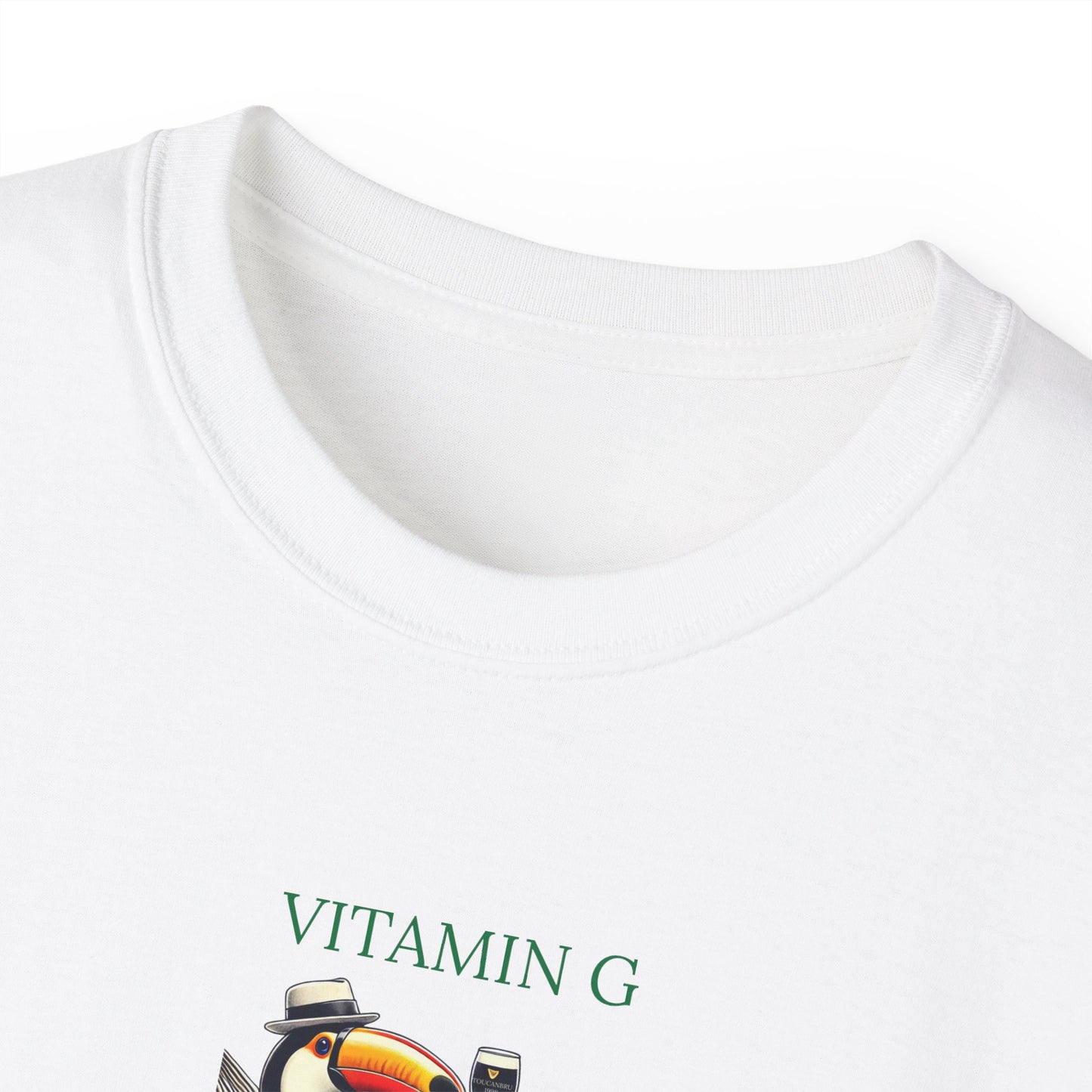 Guinness ToucanBru T-Shirt, Vitamin G Split Tee, Unisex Cotton Top, Graphic Beer Lover Shirt, St. Patrick's Day Gift