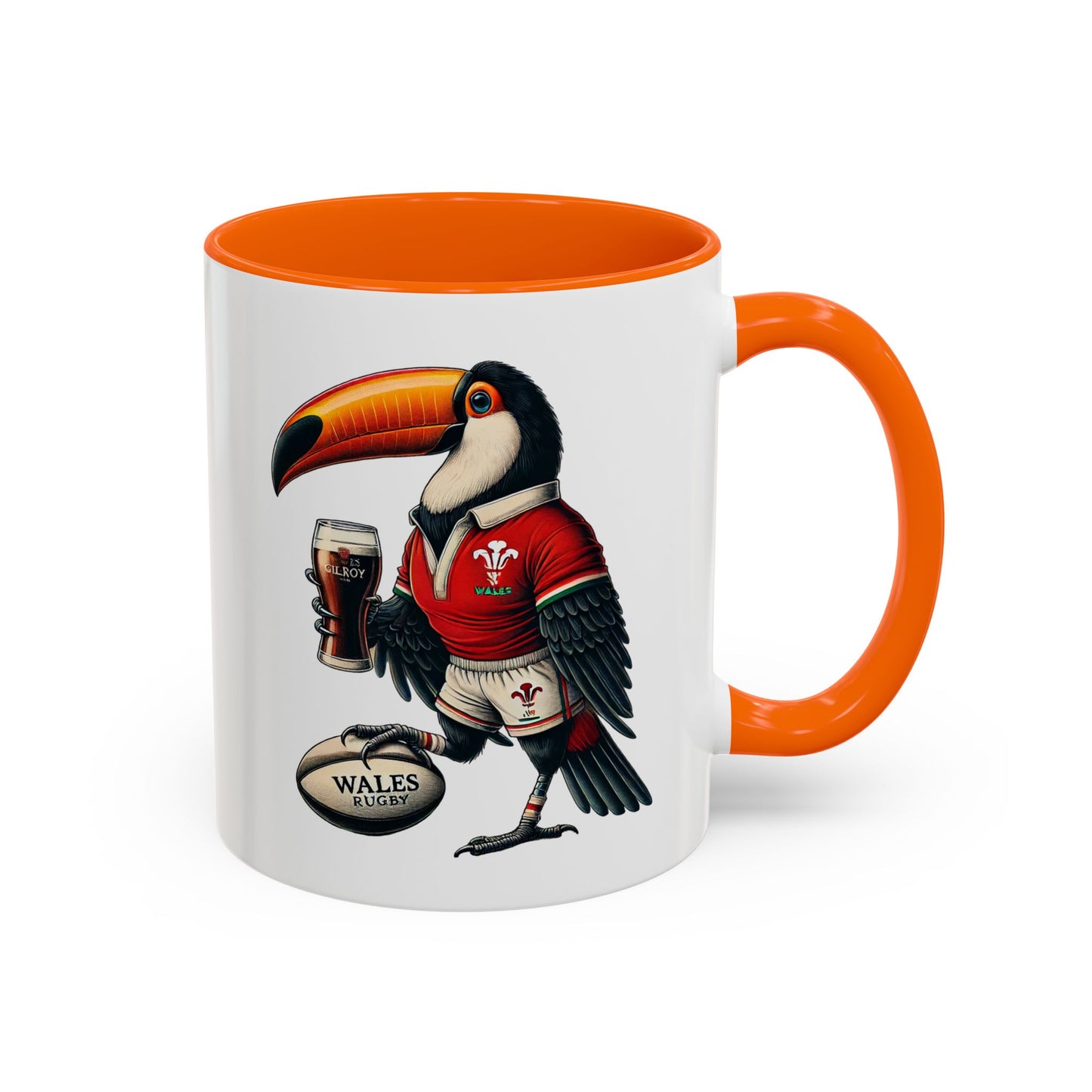 Rugby Coffee Mug, Guinness Wales Rugby Cup, Sports Fan Gift, Rugby Team Mug, Rugby Lover Gift, Wales Rugby Cup