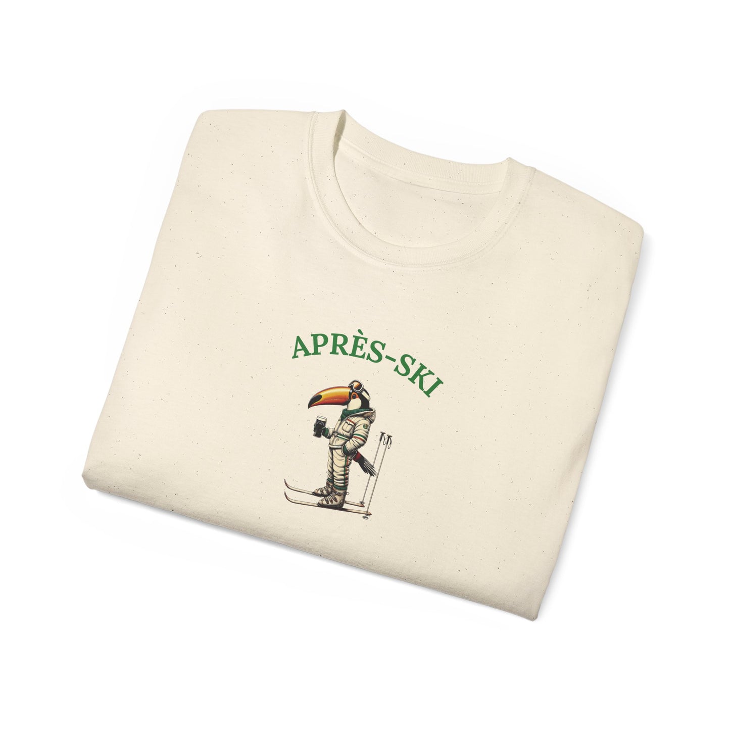 Apres Ski Guinness T-Shirt, Toucanbru Shirt, Winter Skiing Tee, Unisex Cotton Top, Snowboarding Apparel