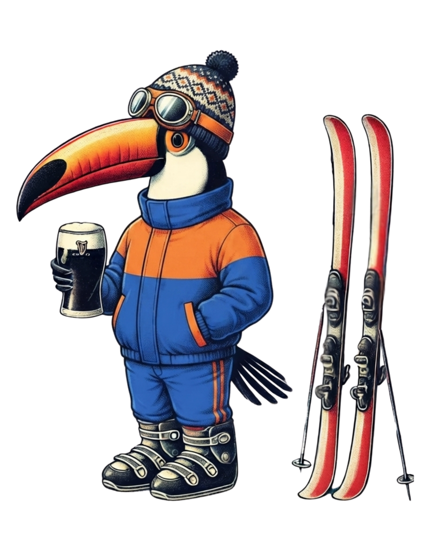 Skiing ToucanBru T-Shirt