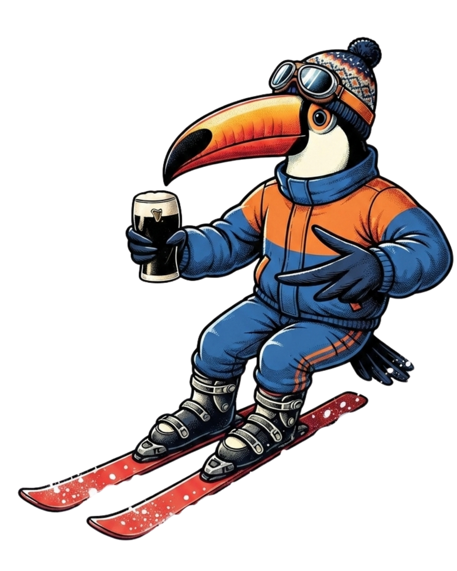 ToucanBru Skiing Hoodie