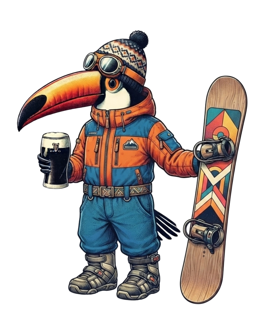 Snowboarder ToucanBru T-Shirt
