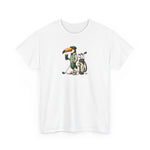 Irish Guinness Inspired Toucan Golf Unisex Heavy Cotton Tee, St. Patrick's Day Shirt, Golf Lover Gift, Graphic Tee, Beer Shirt