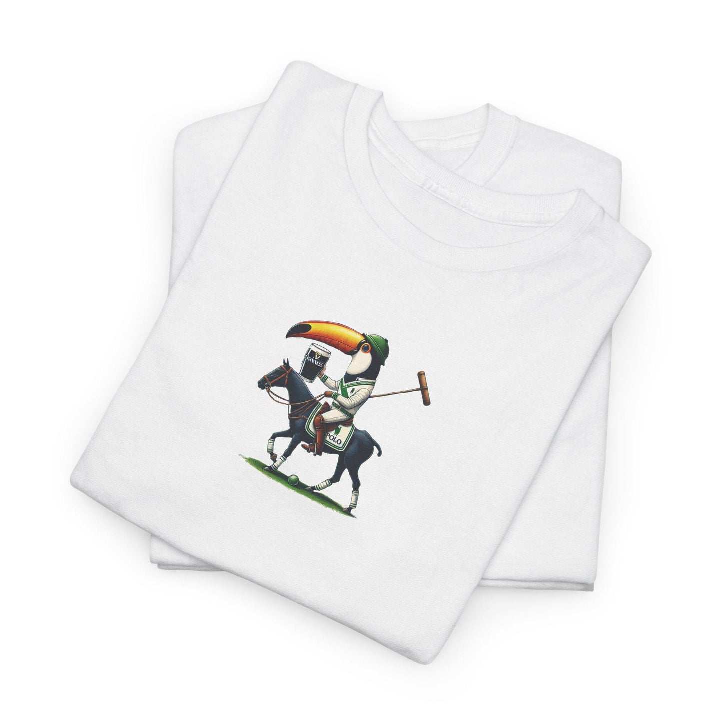Vintage Guinness Toucan Playing Polo Unisex Tee, Graphic Tee, Retro Beer Shirt, St. Patrick's Day T-Shirt, Classic Pub Wear, Irish Beer