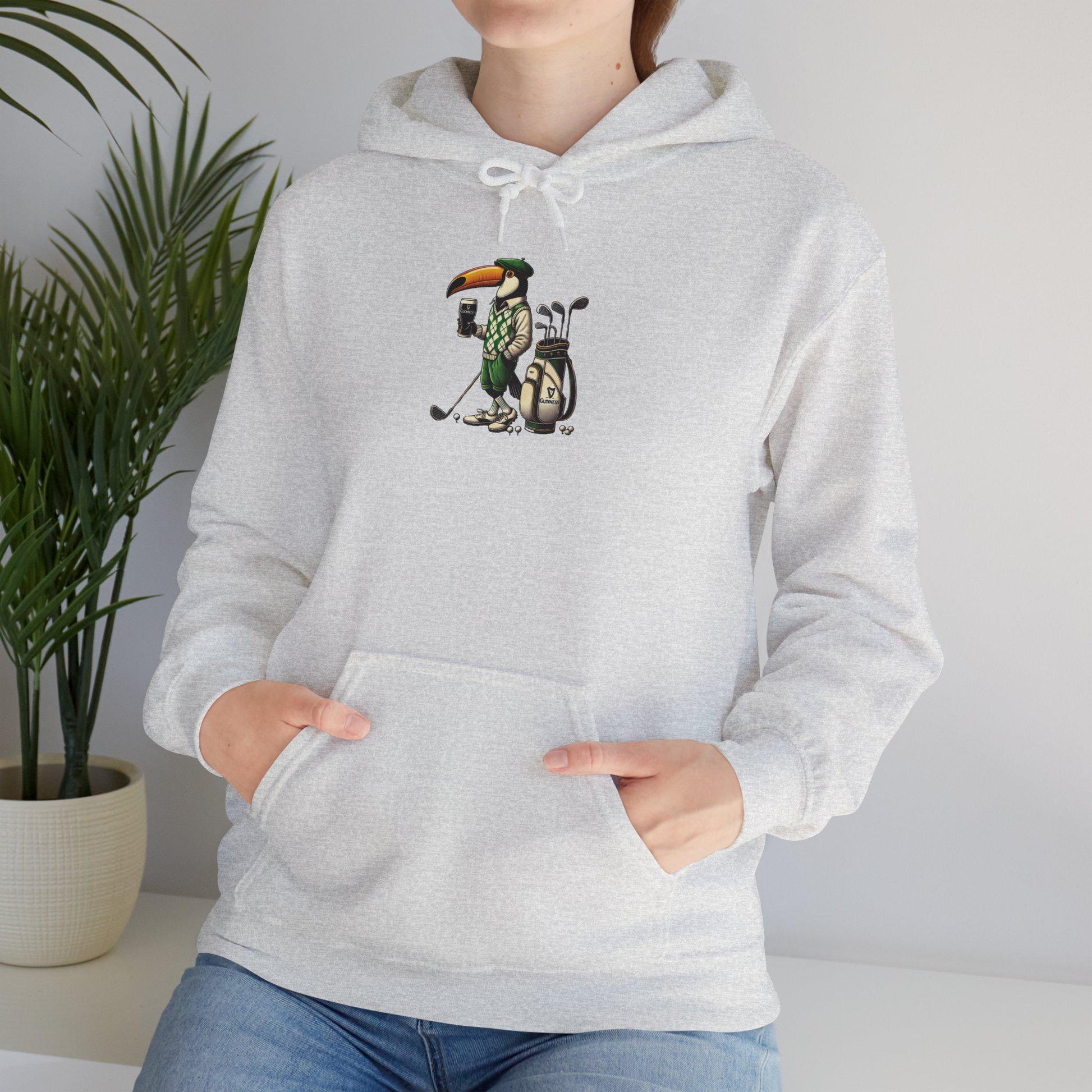 Guinness Toucan Golf Hoodie, Sweatshirt, St Patrick's Day Gift, Retro Beer Lover Pullover, Funny Irish Golfing Jumper, Vintage Brewery Merch