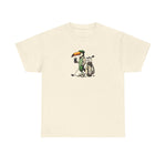 Irish Guinness Inspired Toucan Golf Unisex Heavy Cotton Tee, St. Patrick's Day Shirt, Golf Lover Gift, Graphic Tee, Beer Shirt