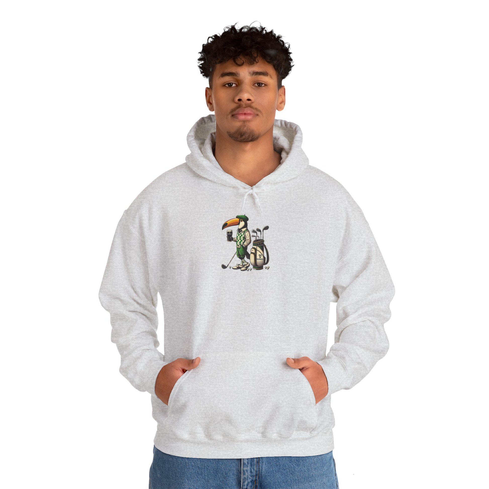 Guinness Toucan Golf Hoodie, Sweatshirt, St Patrick's Day Gift, Retro Beer Lover Pullover, Funny Irish Golfing Jumper, Vintage Brewery Merch