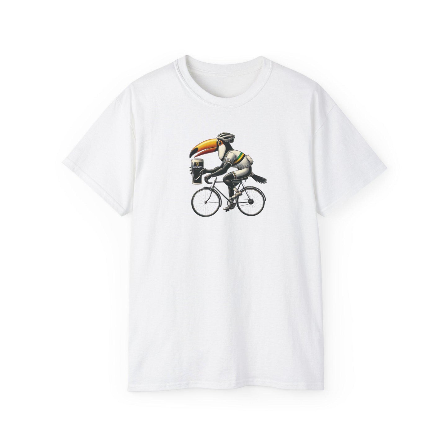 Cycling Guinness Tshirt, Biking Graphic Tee, Unisex Cotton Shirt, Active Wear Clothing, Cycling Gift for Him/Her