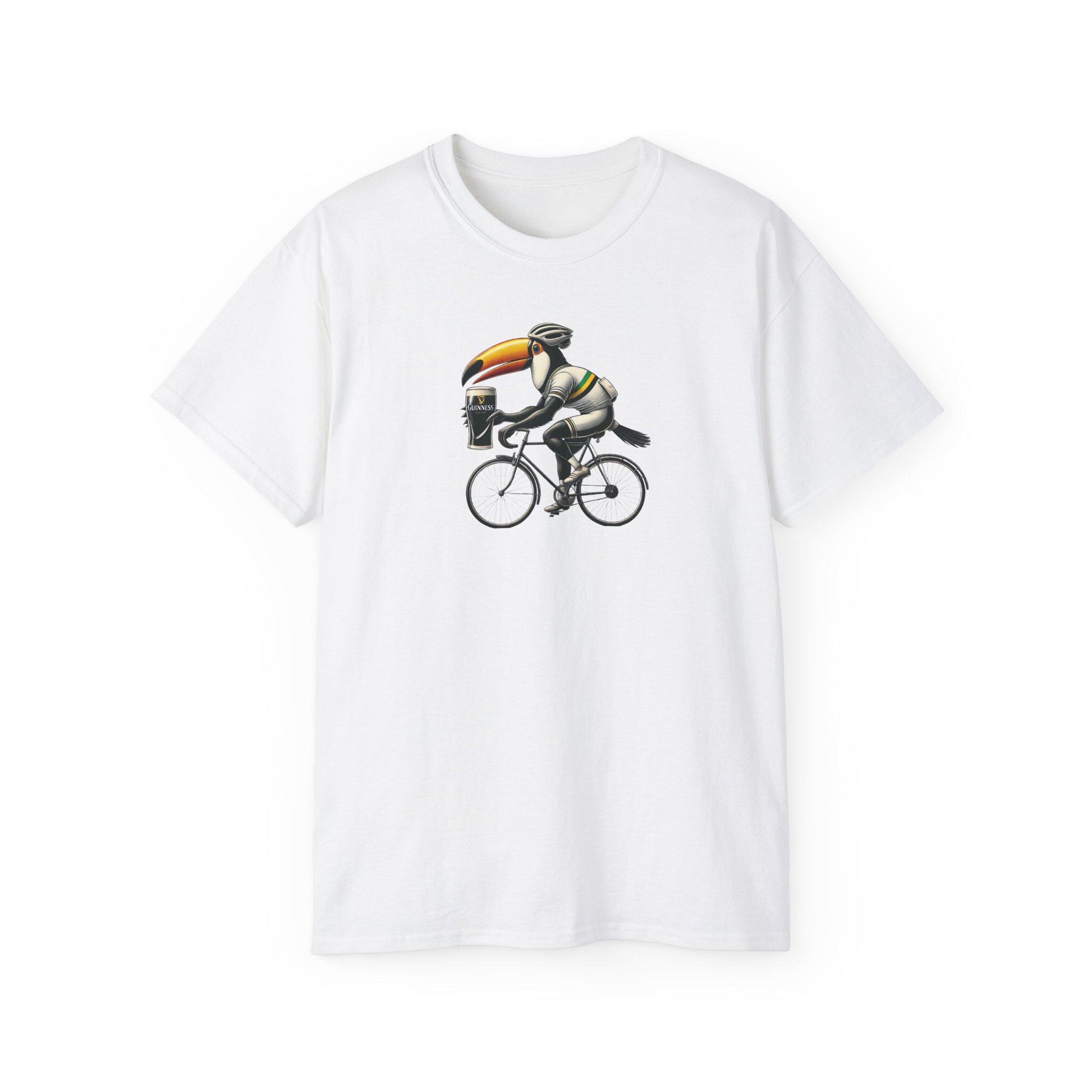Cycling Guinness Tshirt, Biking Graphic Tee, Unisex Cotton Shirt, Active Wear Clothing, Cycling Gift for Him/Her