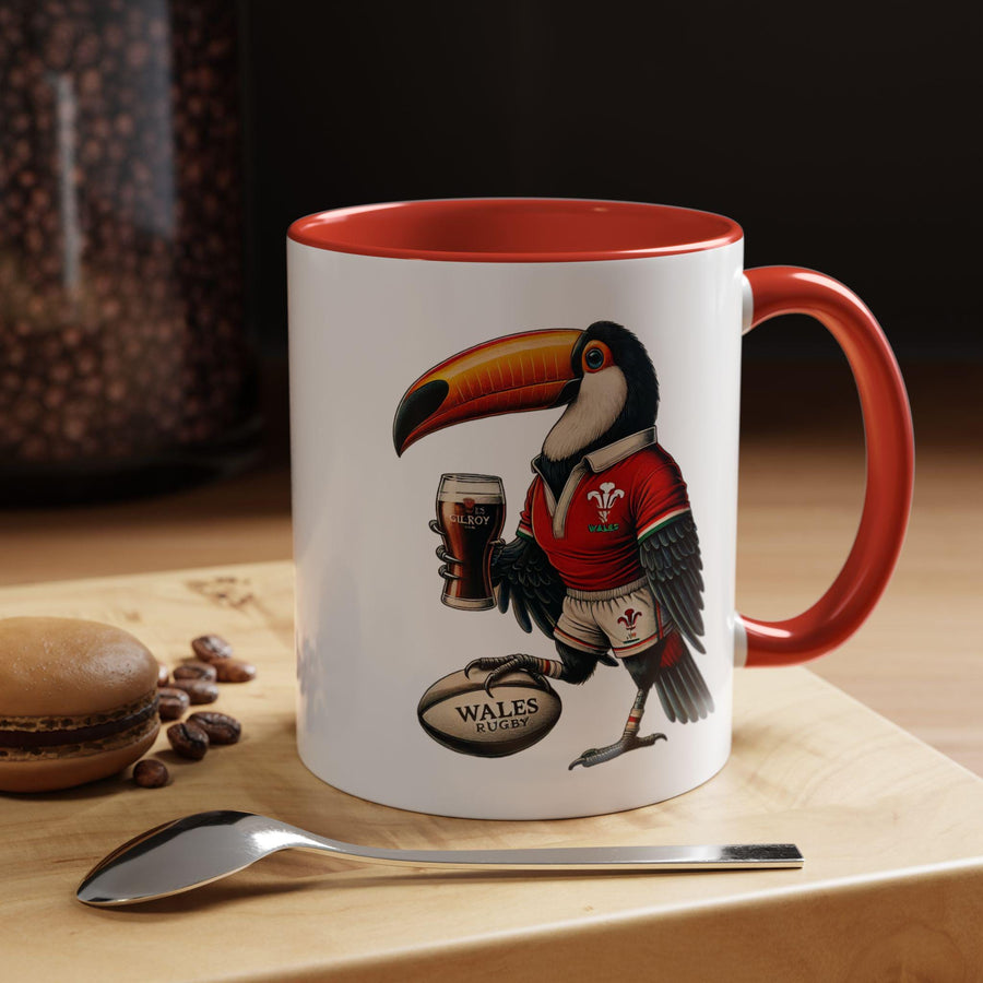 Rugby Coffee Mug, Guinness Wales Rugby Cup, Sports Fan Gift, Rugby Team Mug, Rugby Lover Gift, Wales Rugby Cup