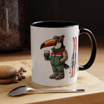 Guinness Ski Mug, Mountain Skiing Gift, Winter Coffee Cup, Adventure Lover Tea Mug, Snowy Mountain Ski Gear, Father's Day Skiing Gift